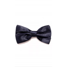 vlinderstrik donkerblauw effen glans